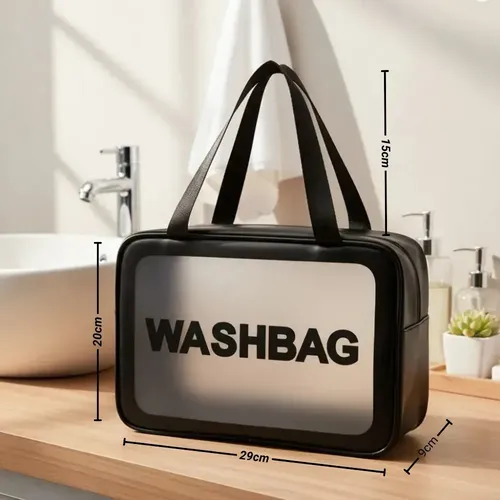 Neceser Viaje Maquillaje Portacosméticos Washbag Blanco Grande 29x9xh20