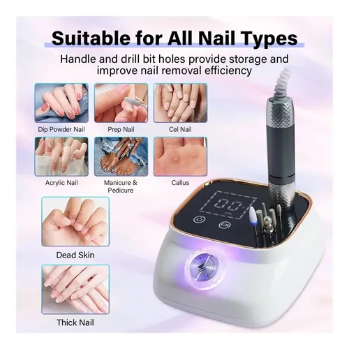 Q Lijadora De Uñas Eléctrica Profesional De 45000rpm, Lima W