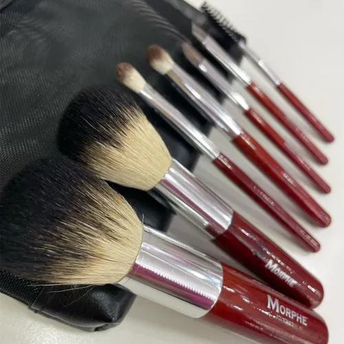 Set Morphe De 7 Piezas N° 602 Mini Badger Brush Cerdas Naturales Y Sintéticas Original Envío A Todo El País