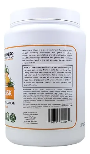 Mascarilla Capilar Kleravitex Mamajuana Tratamiento Profundo