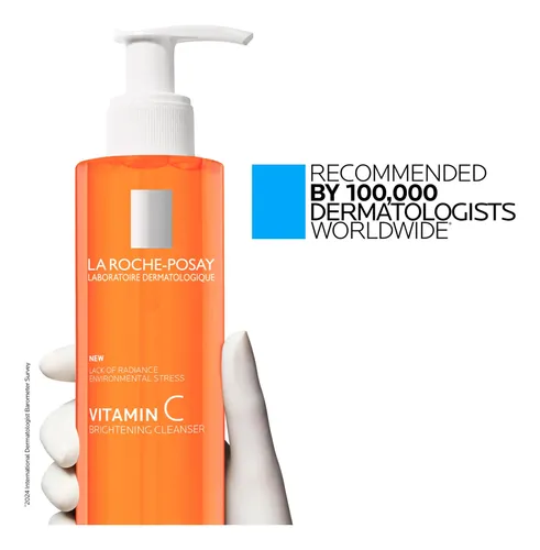 Limpiador Facial Con Vitamina C La Roche-posay, 200 Ml Todo Tipo De Piel Día/noche