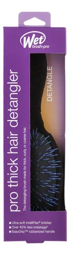 Cepillo Para Cabello Wet Brush Pro Detangler Thick Hair Blac