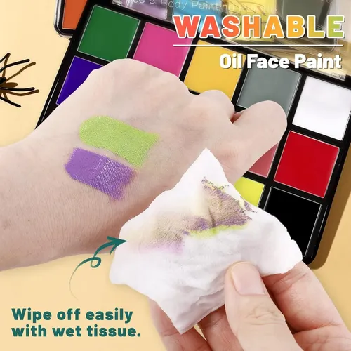 Paleta De Maquillaje Facial Y Corporal 15 Colores Bobisuka