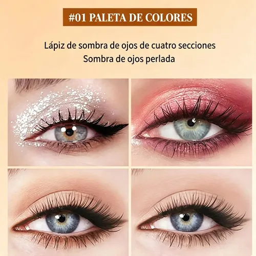 Sombra De Ojos Romantic Beauty En Barra 4 Colores