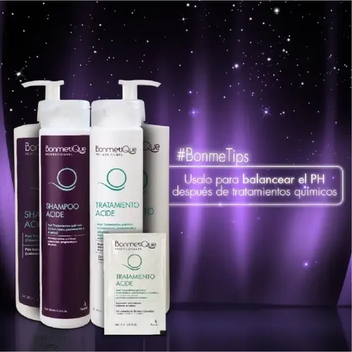 Shampoo Bonmetique Acide Para Pelo Post Tratamiento 900 mL