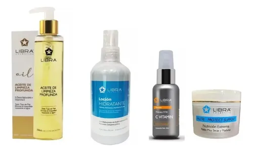 Kit Skincare Rutina Piel Seca Aceite Vitamin Nutrición Libra
