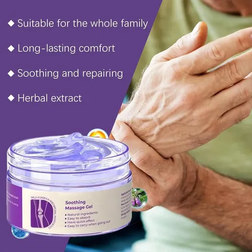 Gel Morado Para Articulaciones, 2 Unidades, Crema De Masaje
