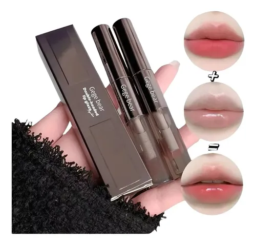 Labial Matte Velvet + Lip Gloss, Double Headed Gege Bear Color 03