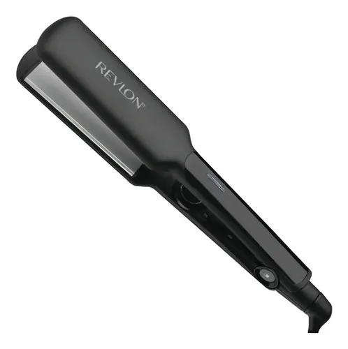 Planchita De Pelo Revlon Rvst2182la2a Placas Anchas Color Negro