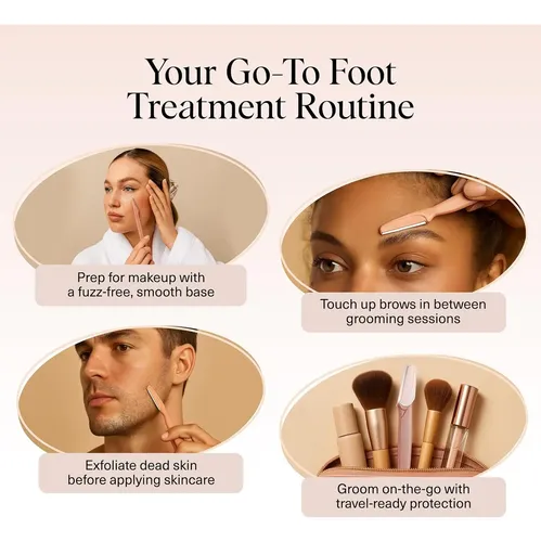 Kit 12 Cuchillas Dermaplaning Terracota Exfoliante Facial