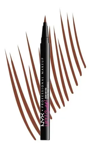 Delineador De Cejas Nyx Professional Makeup Lift & Snatch Color Caoba