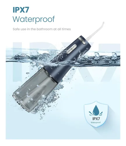 Irrigador Bucal Portátil Con Hilo Dental De Agua Onlyone Azul