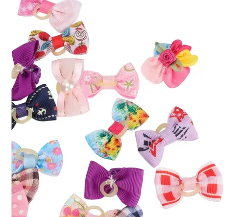 50 Cintas Para El Pelo De Perro Con Bandas Elásticas, Para G