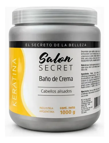 Baño De Crema De Keratina Salon Secret X 1000cc