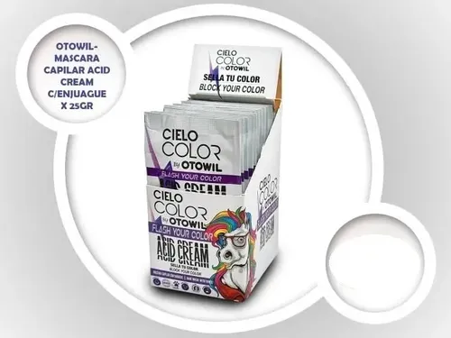 Mascara Capilar Con Enjuague Crema Acida Otowil Caja X12uni