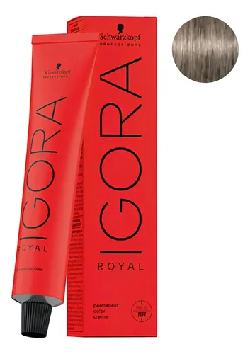 Tinta Permanente Schwarzkopf Igora Royal 8-1 Rubio Claro Gris