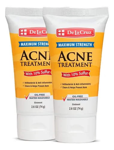 Tratamiento De Azufre Para Acné De La Cruz 10% 2x75g
