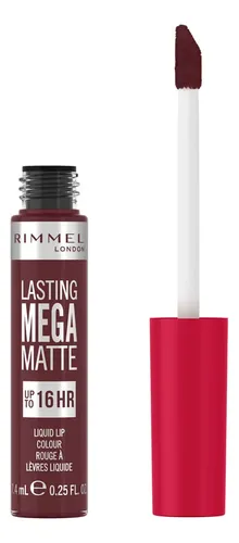 Rimmel Labial Líquido Lasting Mega Matte 600 Coral Sass