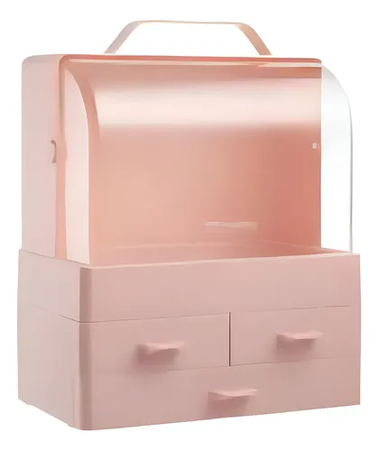 Caja De Almacenamiento De Cosméticos Tapa Transparente