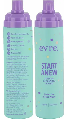Evre Start Anew Agua Micelar Para Teens Con Matcha
