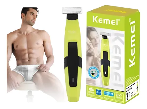Afeitadora Corporal Inalámbrica 5 Peines Kemei Km-1902 Elect