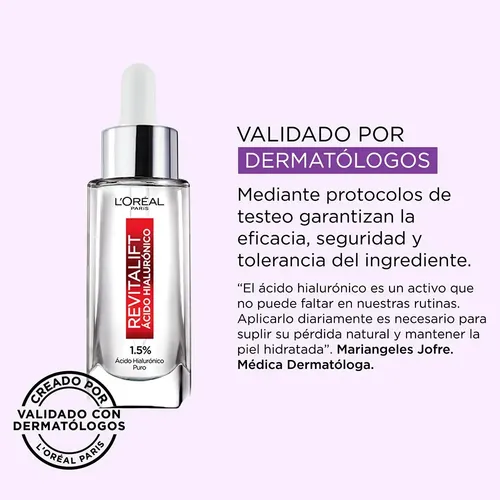 Sérum Rostro Revitalift Ácido Hialurónico L’oréal Paris 30ml