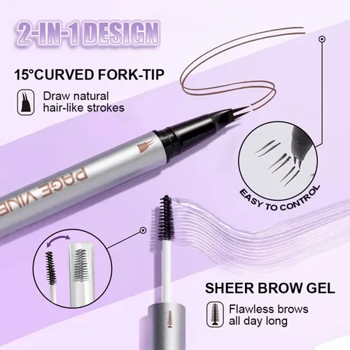 Lápiz Delineador De Cejas Con Gel Impermeable