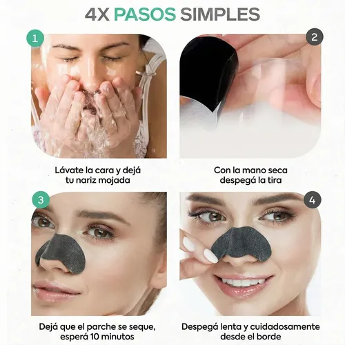 10 Banditas Tiras Limpieza Removedoras Puntos Negros