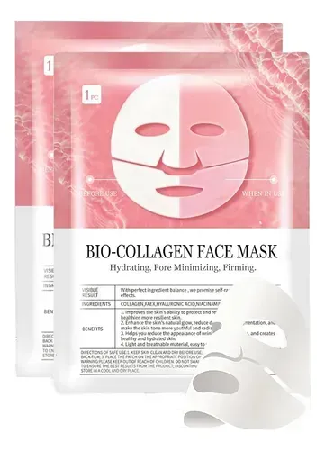 Mascarilla Facial Colageno Hidratante Reafirmante Antiacne