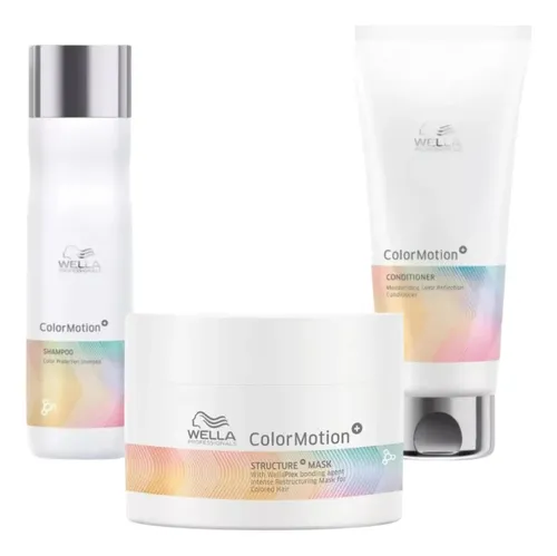 Combo Wella Color Motion Shampoo + Acondicionador + Mascara
