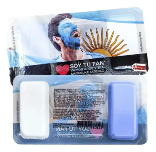 Soy Tu Fan Kit Maquillaje Argentina Pintacara X 24 Un.