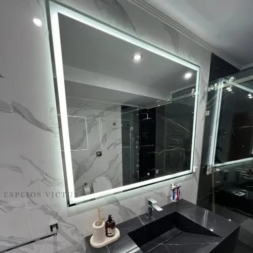 Espejo Rectangular Luz Led 120x80cm Touch On/off Dimerizable