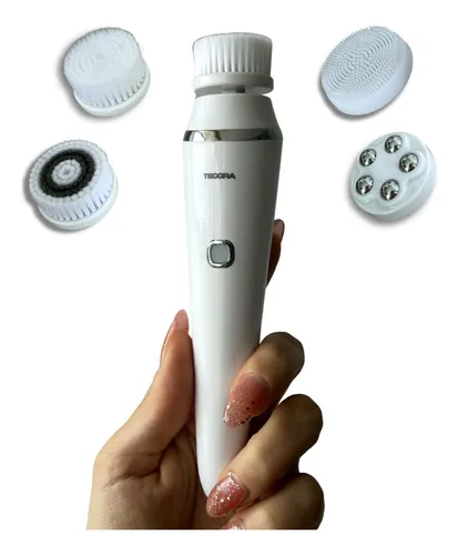 Cepillo Limpiador Facial Masajeador Exfoliante 4 En 1
