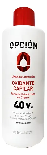 Oxidante Capilar 40 Vol En Crema Estabilizada Opcion X 900ml
