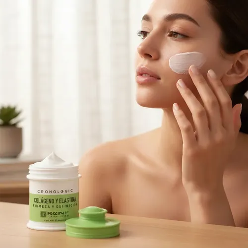 Crema Facial Reino Antiarrugas Colágeno Elastina Protector Solar 55g Día Noche
