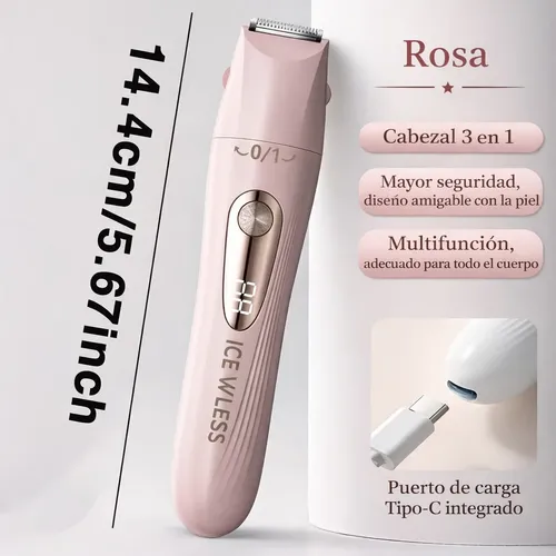 W Depiladora Eléctrica Recargable Para Mujer, Rasuradora M