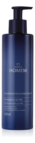 Crema Hidratante Corporal Masculina Natura Homem 300 Ml