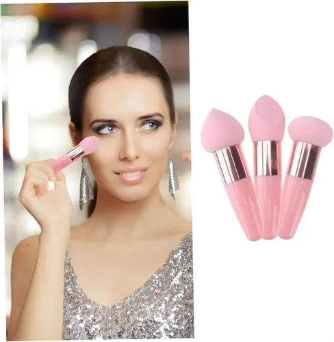 Juego De 6 Esponjas De Maquillaje, Mini Borla Para Polvos, E