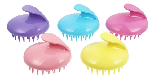 5 Peines De Masaje Para El Cabello Y El Cuero Cabelludo Para Assorted (purple, Blue, Pink, Yellow)