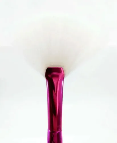 Brocha Sirena Abanico Tornasolada Para Maquillaje En Polvo
