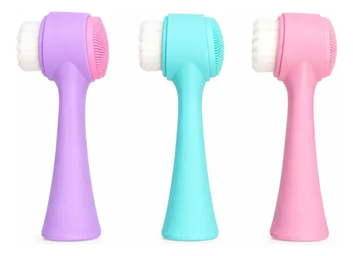 Cepillo Silicona Facial 2 En 1 Limpieza Facial Exfoliacion