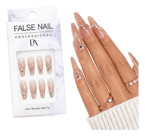 Uñas Pegatinas 72pzs Material Ecológico