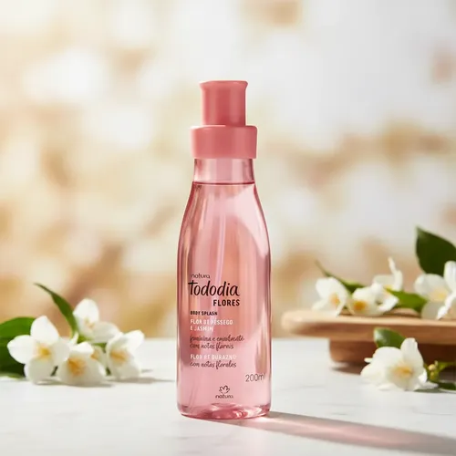 Body Splash Tododia Flores, Flor De Durazno Y Jazmin, 200ml