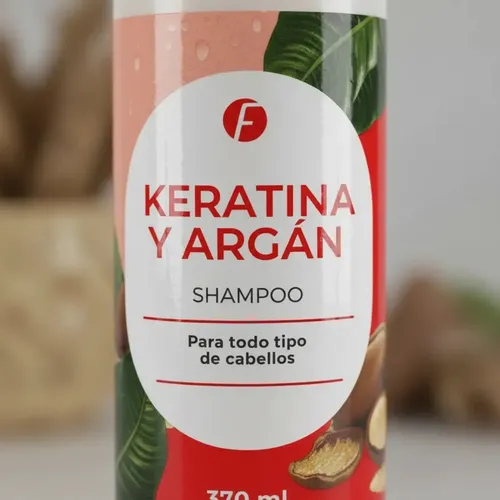 Shampoo + Acondicionador Keratina Y Argan Frilayp X370ml.