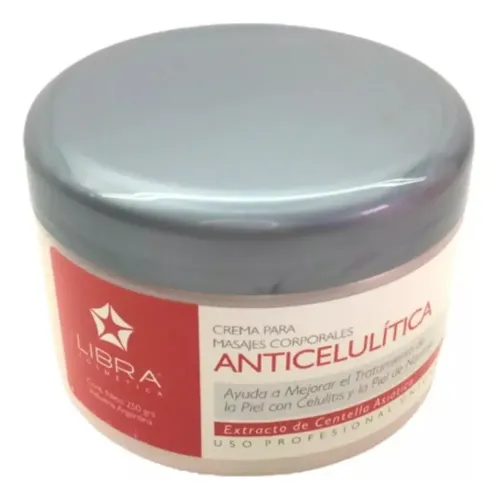 Crema Masajes Anti Celulitis X 250gr Centella Asiatica Libra
