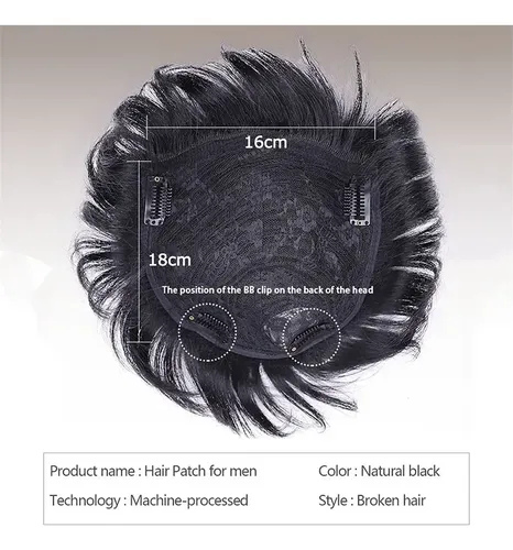 Pinza For Adorno Falso For Cabello Humano Masculino |