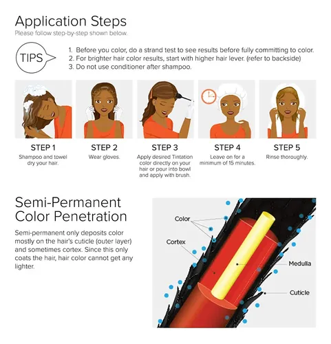 Tinte De Pelo Rojo De Kiss Tintation Semipermanente Crimson