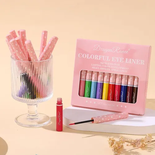 Set Delineadores Líquidos 12 Colores Bekoeen