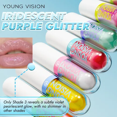 Set 6 Aceites Labiales Frutales Efecto Gloss Hidratante 6