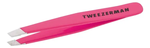 Pinza De Cejas Tweezerman Mini Oblicua Rosa